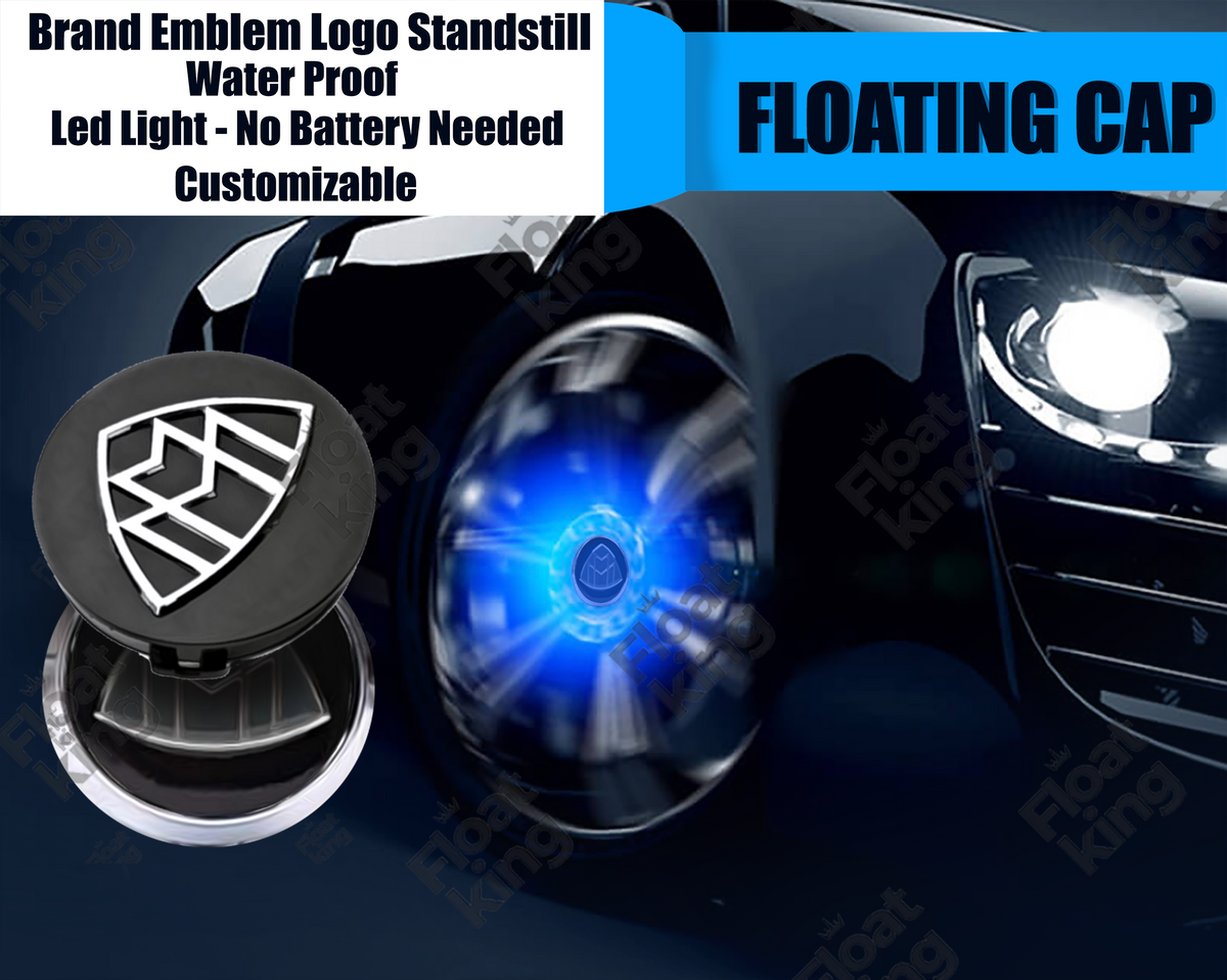 Maybach 2 Floating Center Caps - How it looks on Wheels