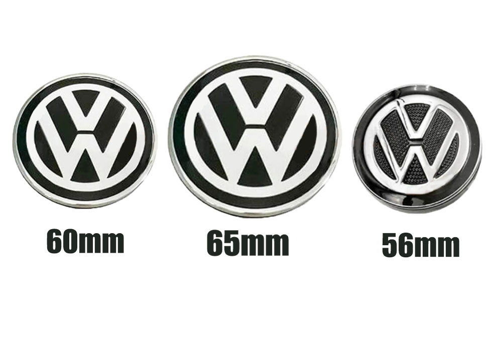 Volkswagen Floating Center Caps - 60mm, 65mm, 56mm