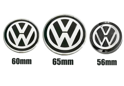 Volkswagen Floating Center Caps - 60mm, 65mm, 56mm