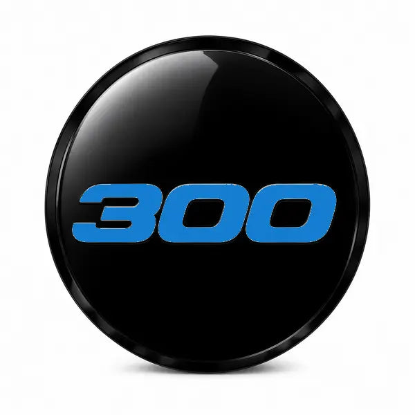 Dodge 300 Standard 63mm stock floating center cap - B5 Blue