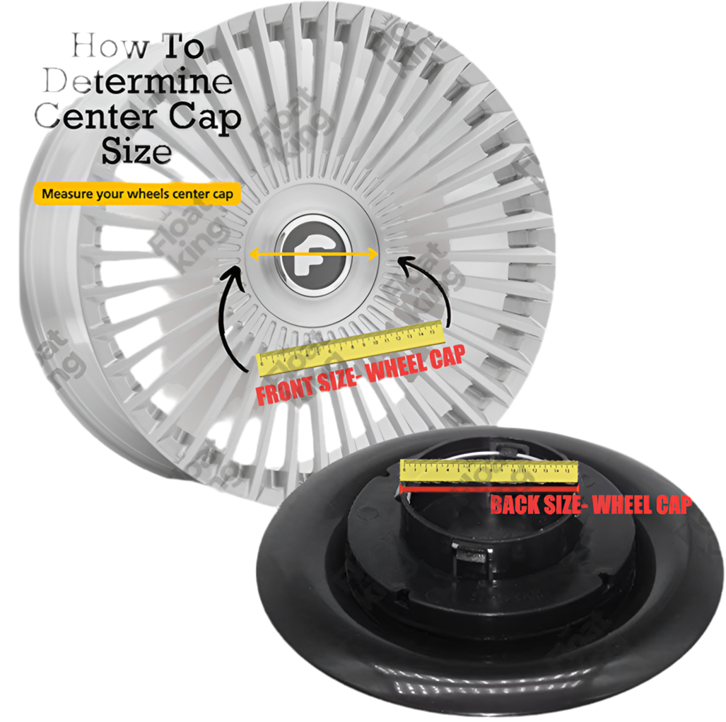 Audi 3 Floating Center Caps