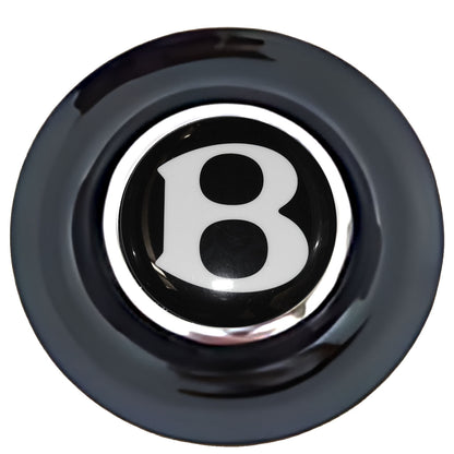 Bentley Floating Center Caps Black ChromeRing