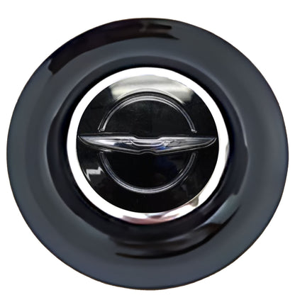 Chrysler Pacifica Floating Center Caps Black Cap Chrome Ring