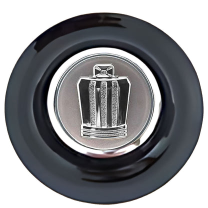 Toyota Crown Floating Center Caps Black Cap Chrome Ring