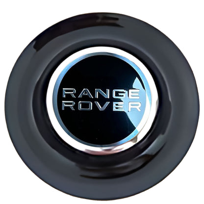 Land Rover Range Rover Floating Center Caps Black Cap Chrome Ring