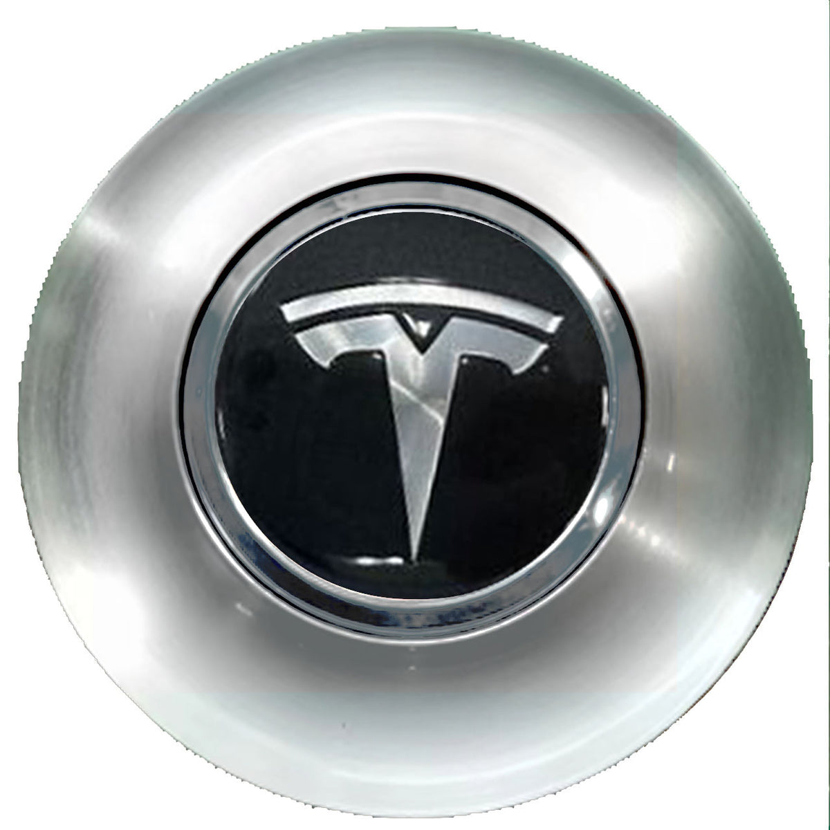 Tesla Floating Center Caps Brushed