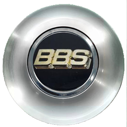 BBS Black & Gold Floating Center Caps Brushed