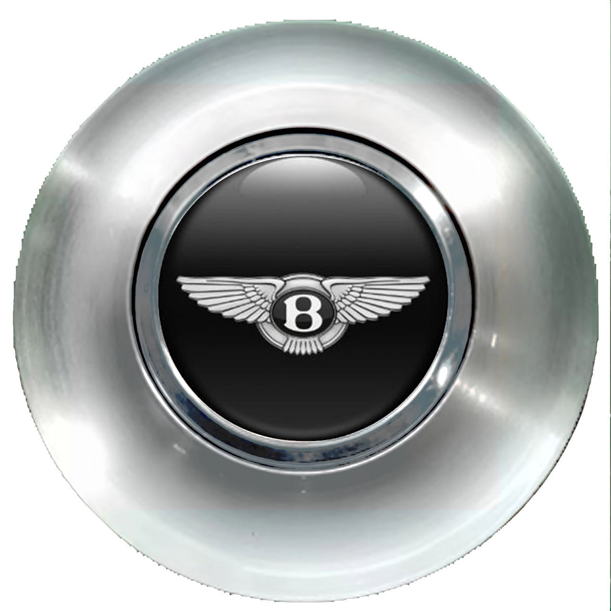 Bentley Wings Floating Center Caps Brushed