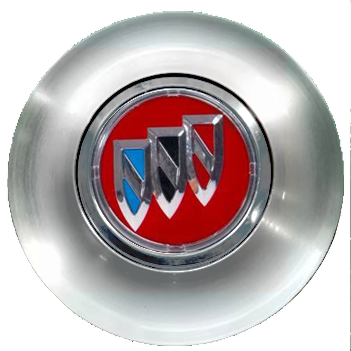 Buick Red Floating Center Caps Brushed