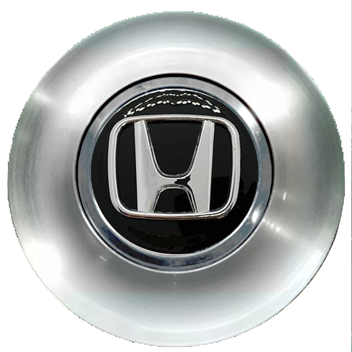 Honda Black Floating Center Caps Brushed