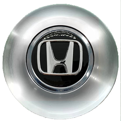Honda Black Floating Center Caps Brushed
