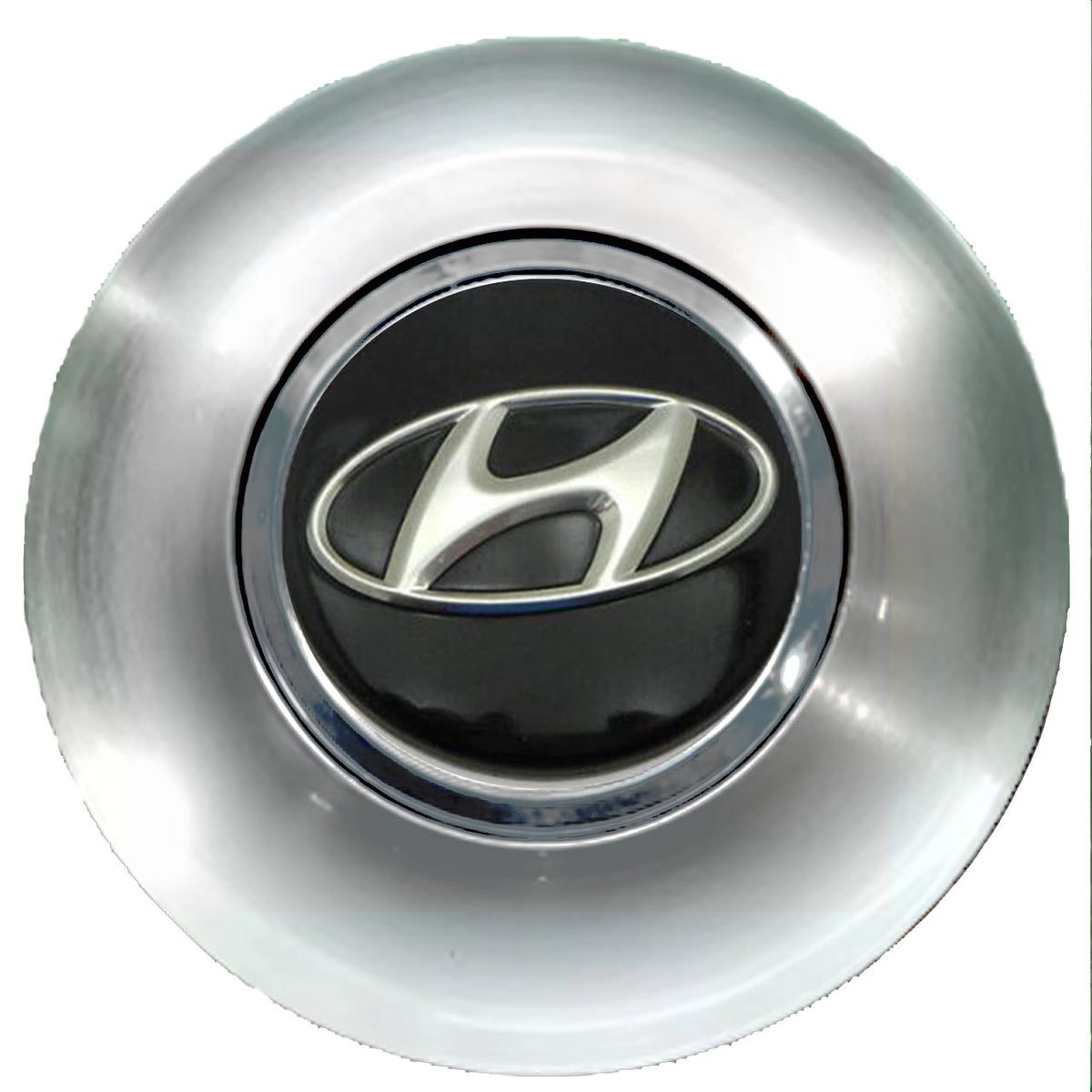 Hyundai Black Floating Center Caps Brushed