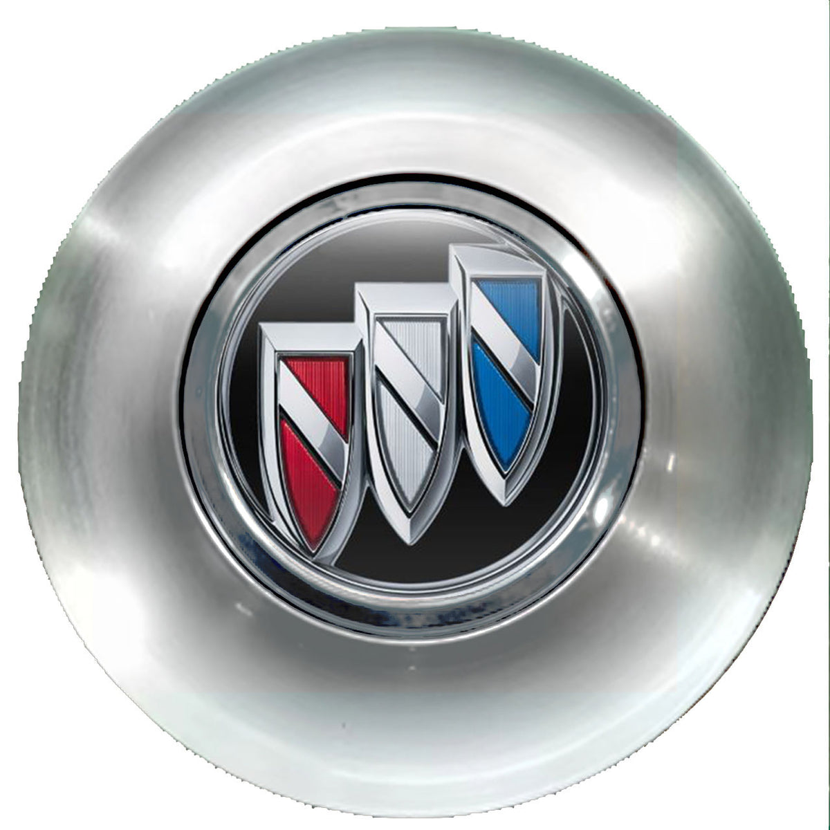 Buick Black Floating Center Caps Brushed