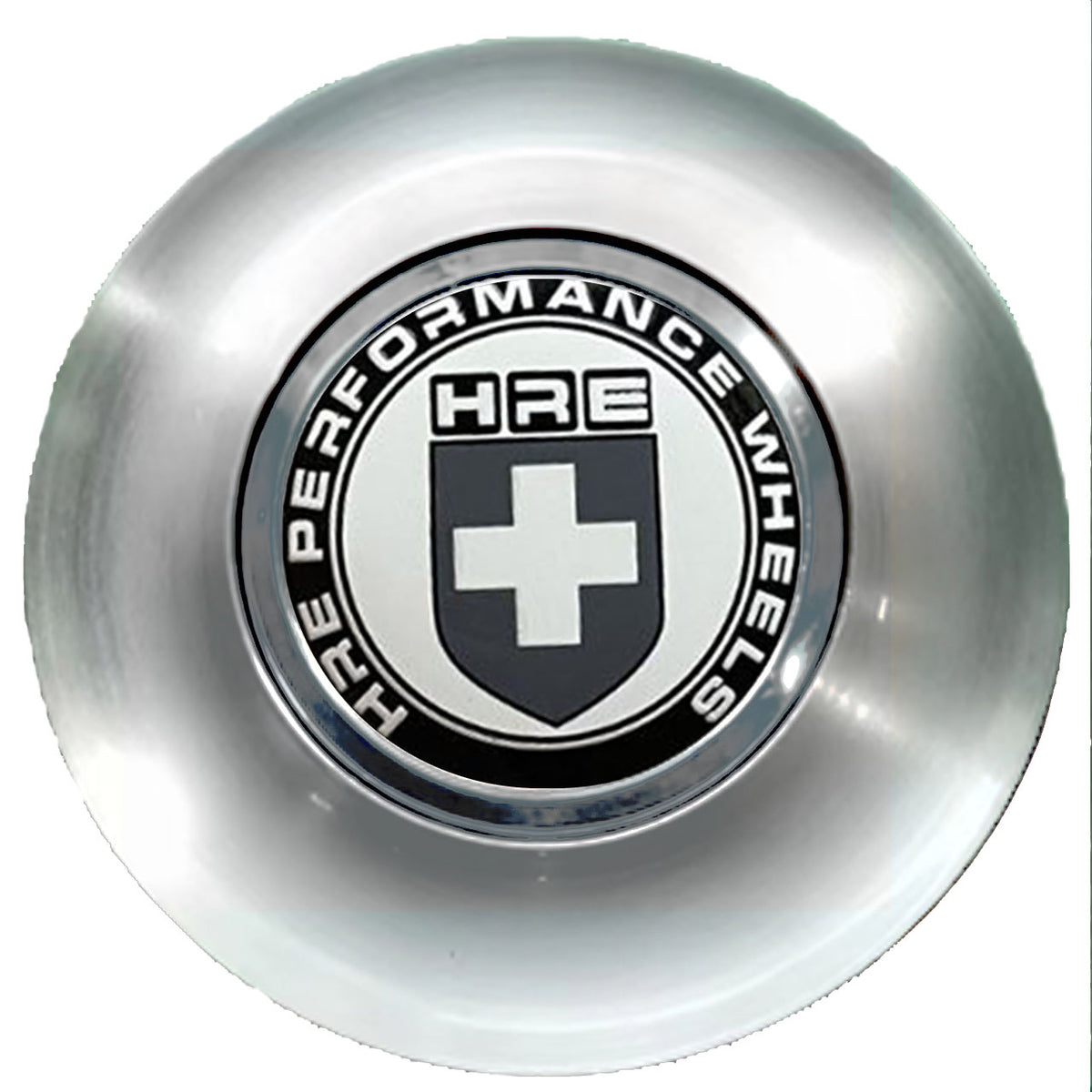 HRE Black Floating Center Caps Brushed