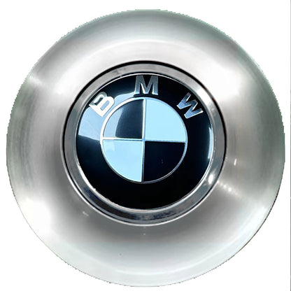 BMW Black Floating Center Caps Brushed