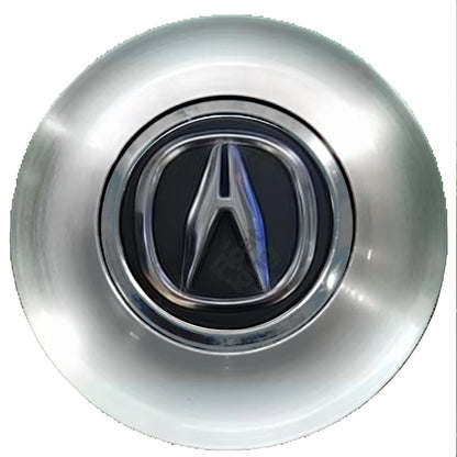 Honda Acura Floating Center Caps Brushed