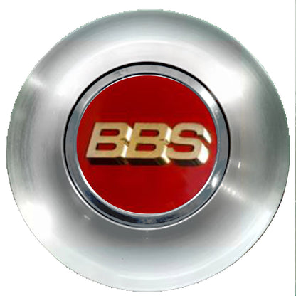 BBS Red & Gold Floating Center Caps Brushed