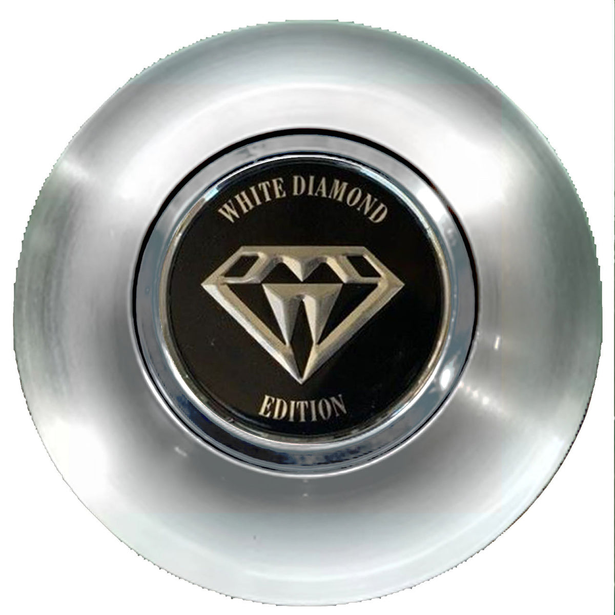 Diamond Floating Center Caps Brushed