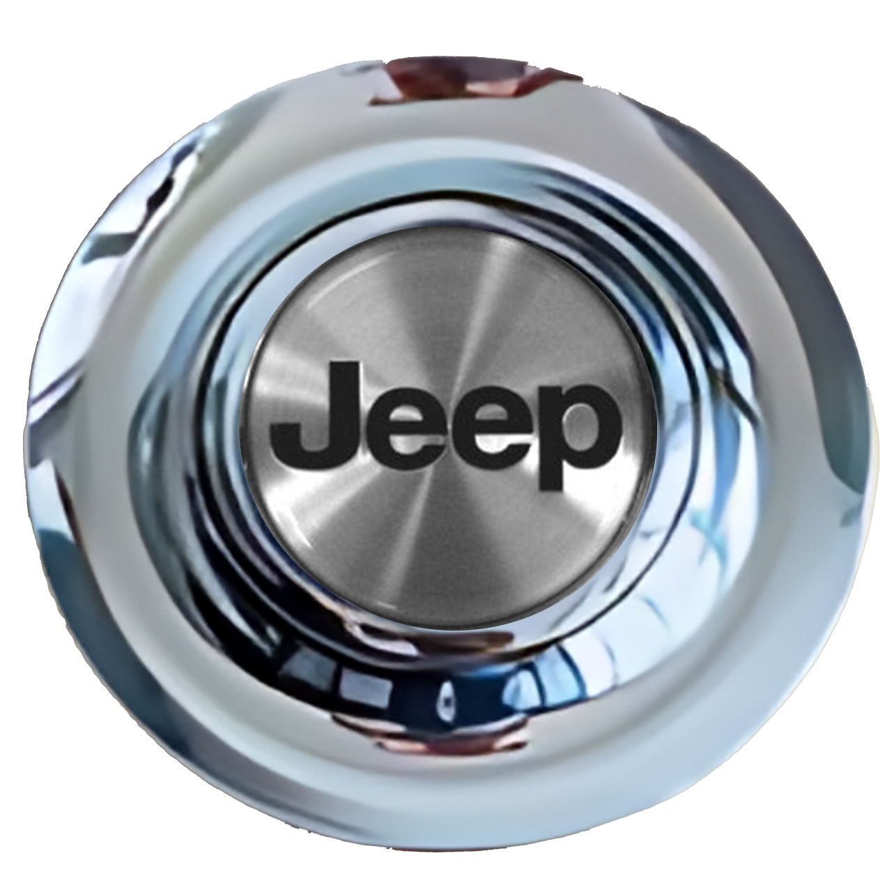 Jeep Silver Floating Center Caps Chrome