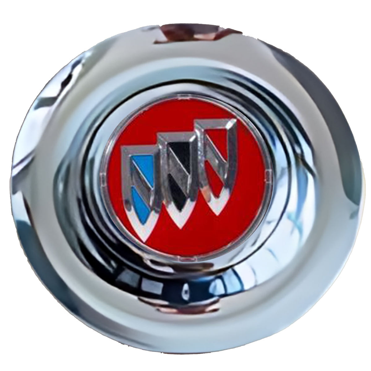 Buick Red Floating Center Caps Chrome
