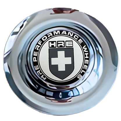 HRE Black Floating Center Caps Chrome