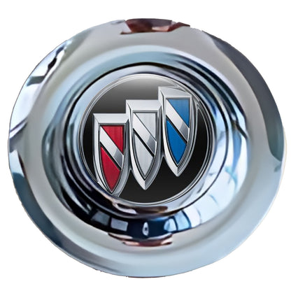 Buick Black Floating Center Caps Chrome