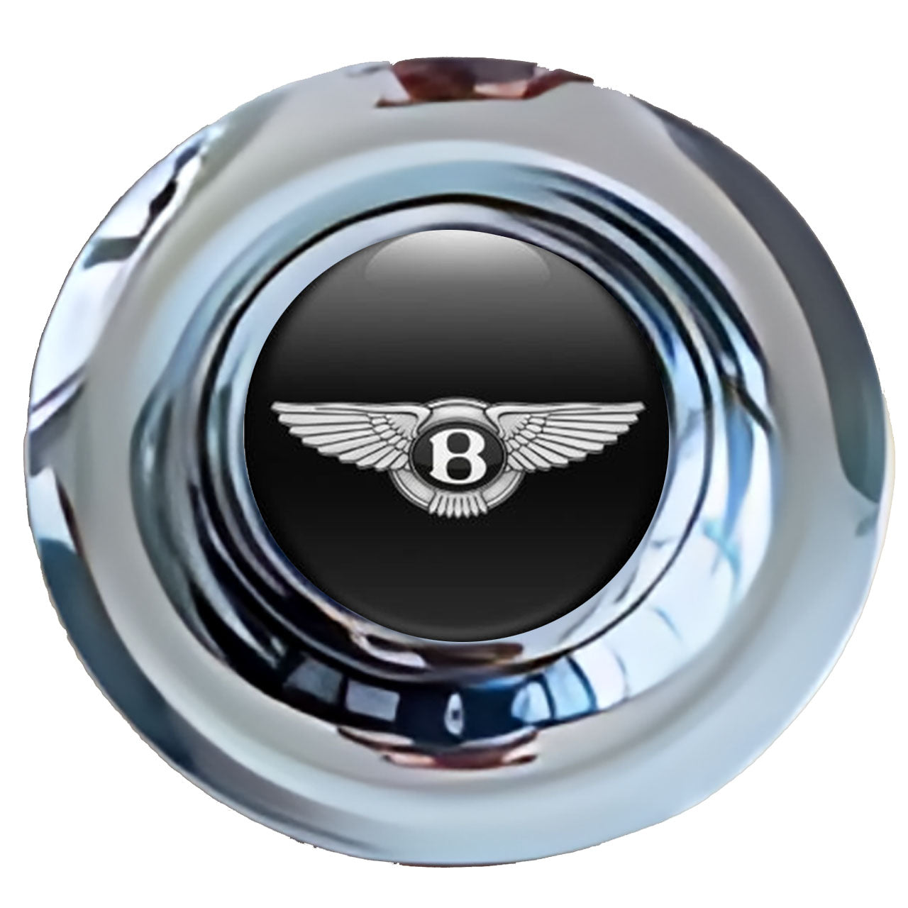 Bentley Wings Floating Center Caps Chrome