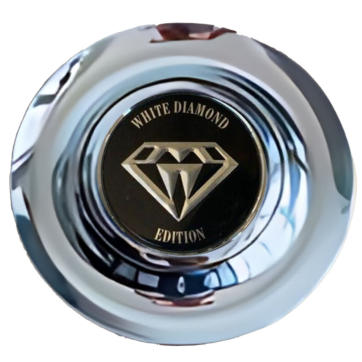 Diamond Floating Center Caps Chrome
