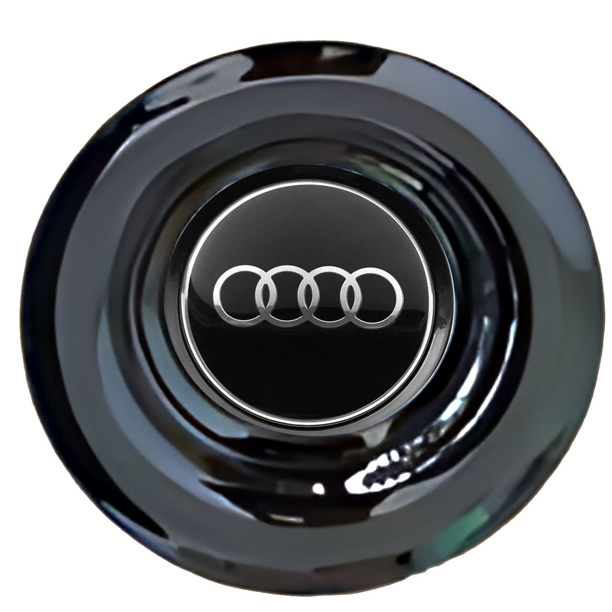 Audi Floating Center Caps Gloss Matt Black