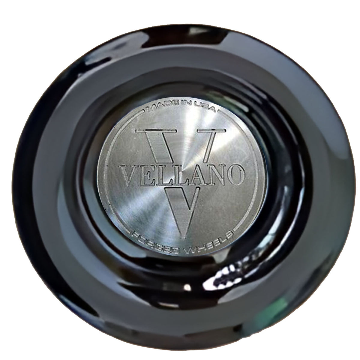 Vellano Floating Center Caps Gloss Matt Black