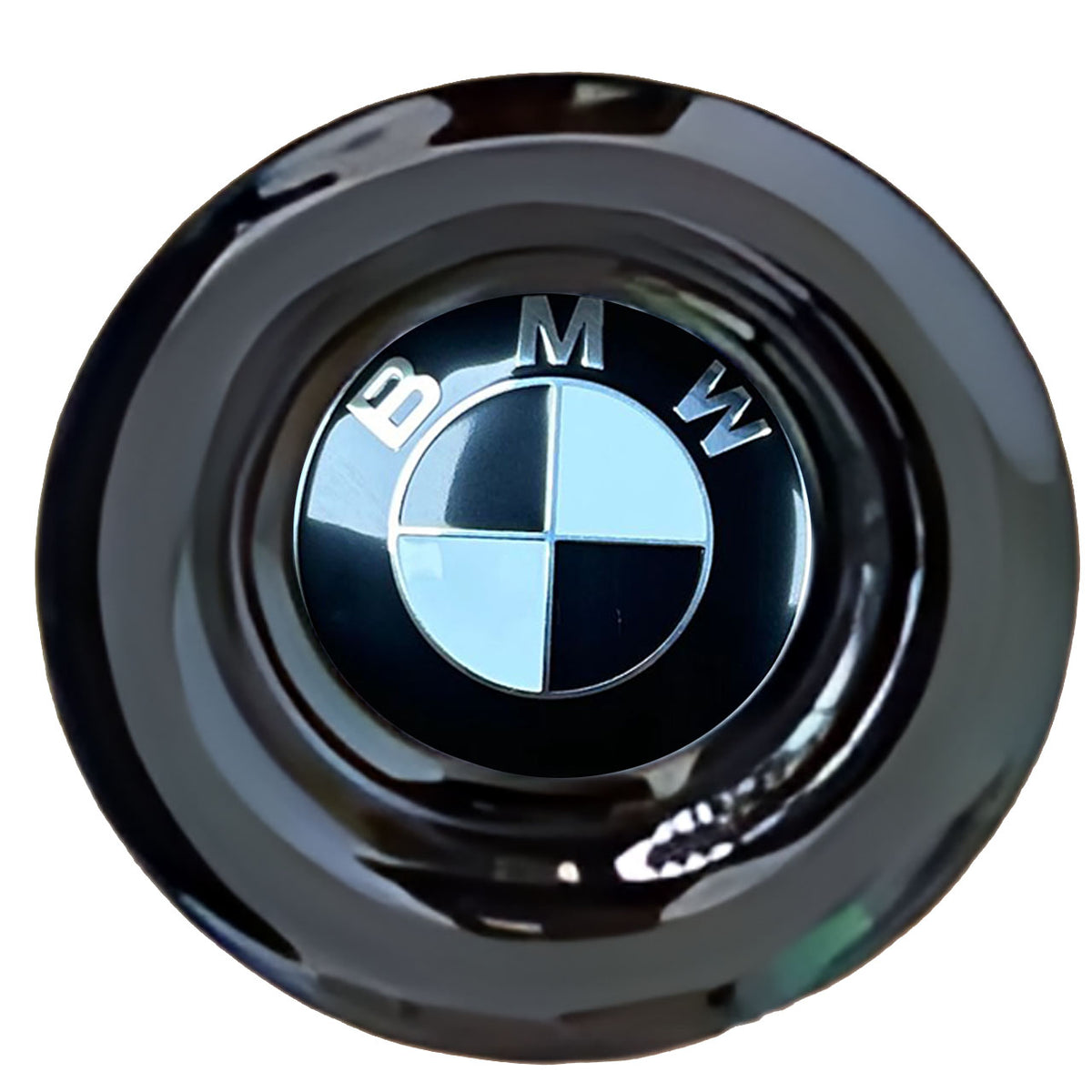 BMW Black Floating Center Caps Gloss Matt Black