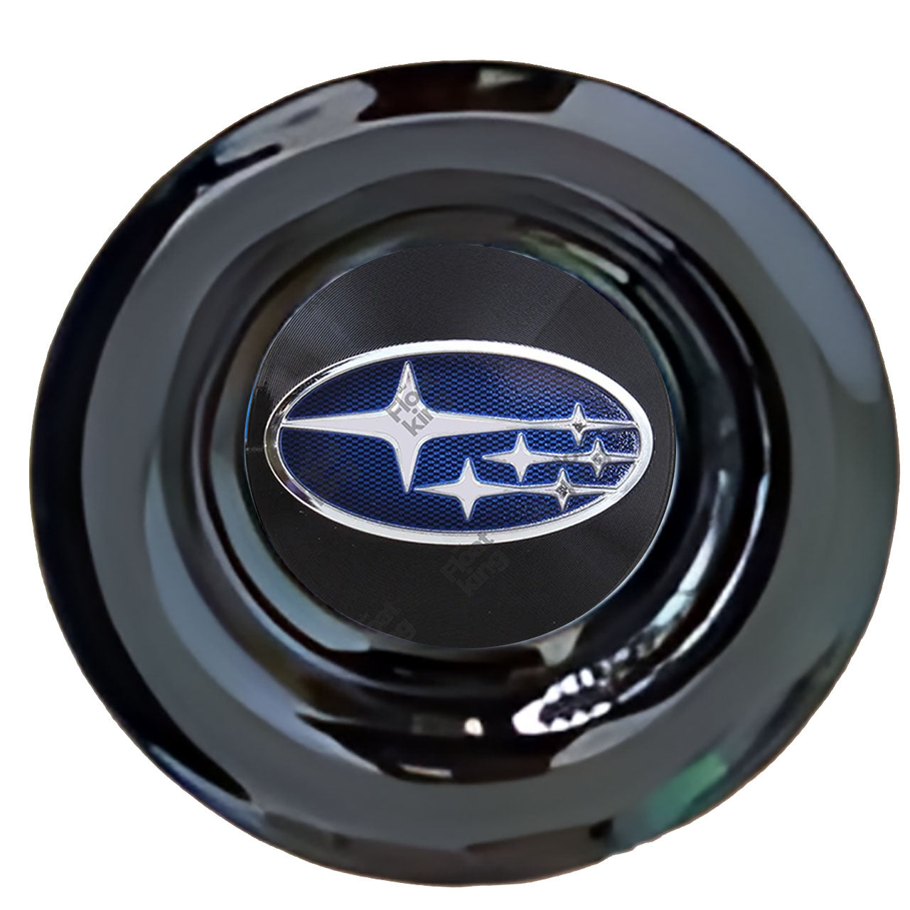 Subaru Floating Center Caps Gloss Matt Black