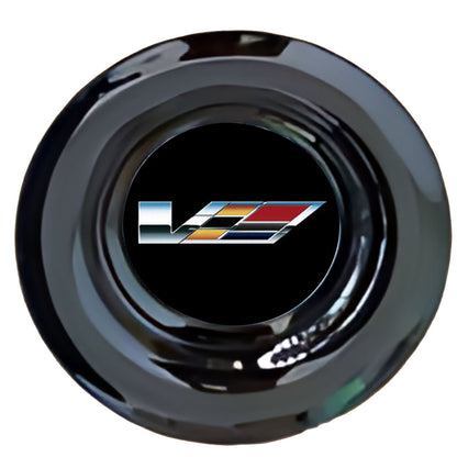 Cadillac CTS-V Floating Center Caps Gloss Matt Black