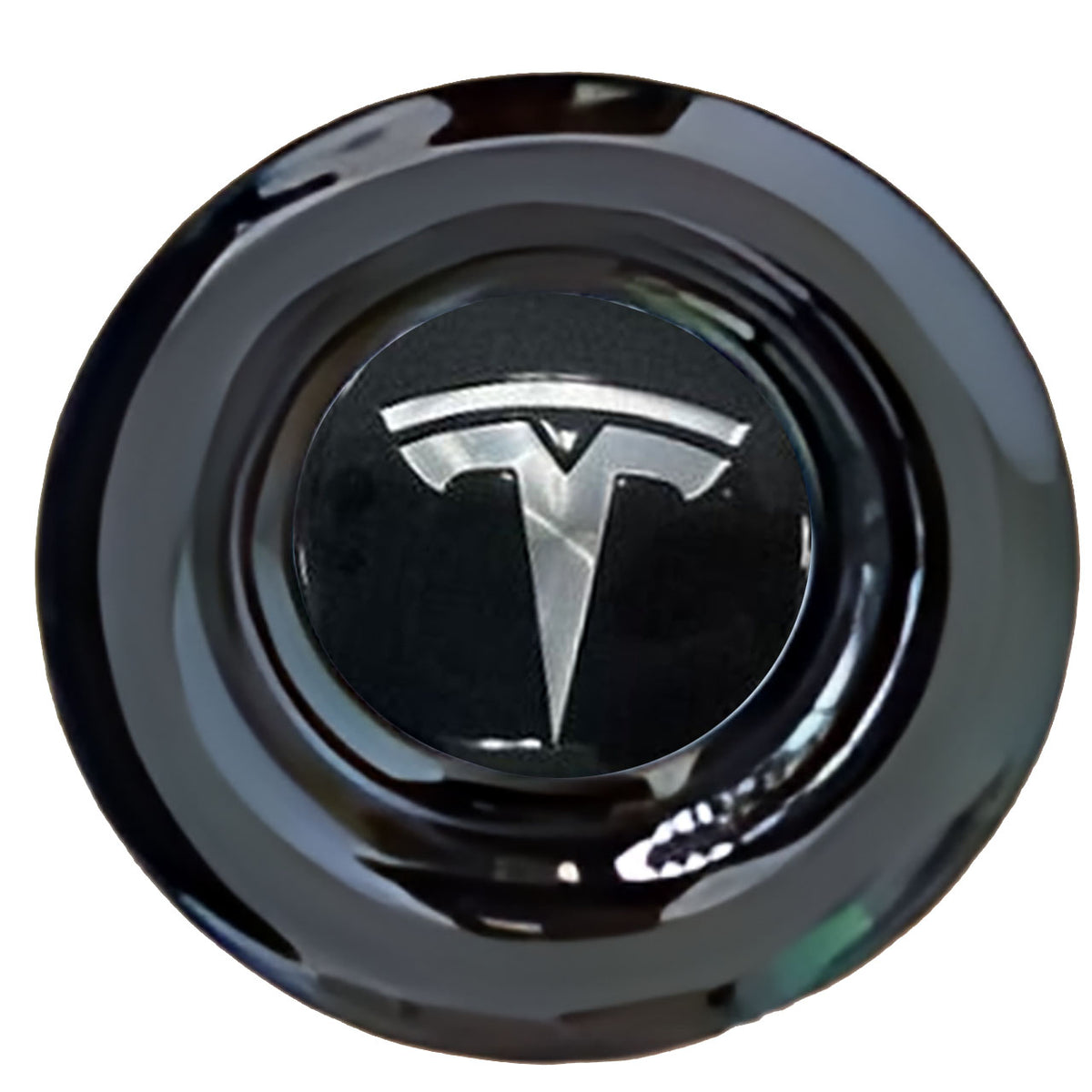 Tesla Floating Center Caps Gloss Matt Black