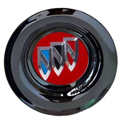 Buick Red Floating Center Caps Gloss Matt Black