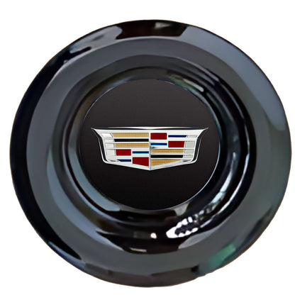 Cadillac Standard Floating Center Caps Gloss Matt Black
