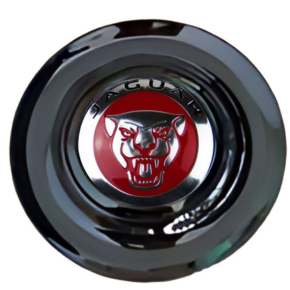 Jaguar Floating Center Caps Gloss Matt Black