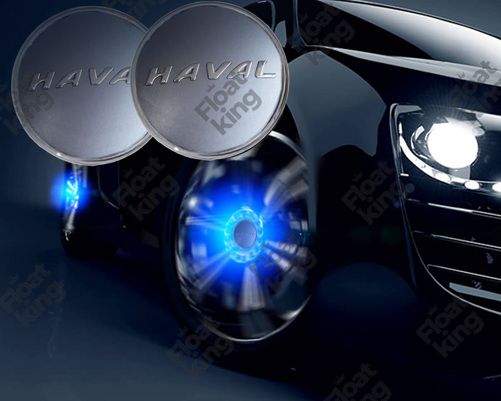 Haval Floating Center Caps – Stock - How it looks on Wheels