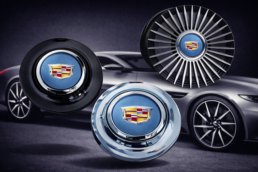 Cadillac Gold Oldschool Floating Center Cap