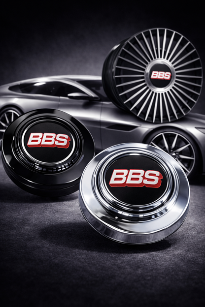 BBS Black & Red Floating Center Cap