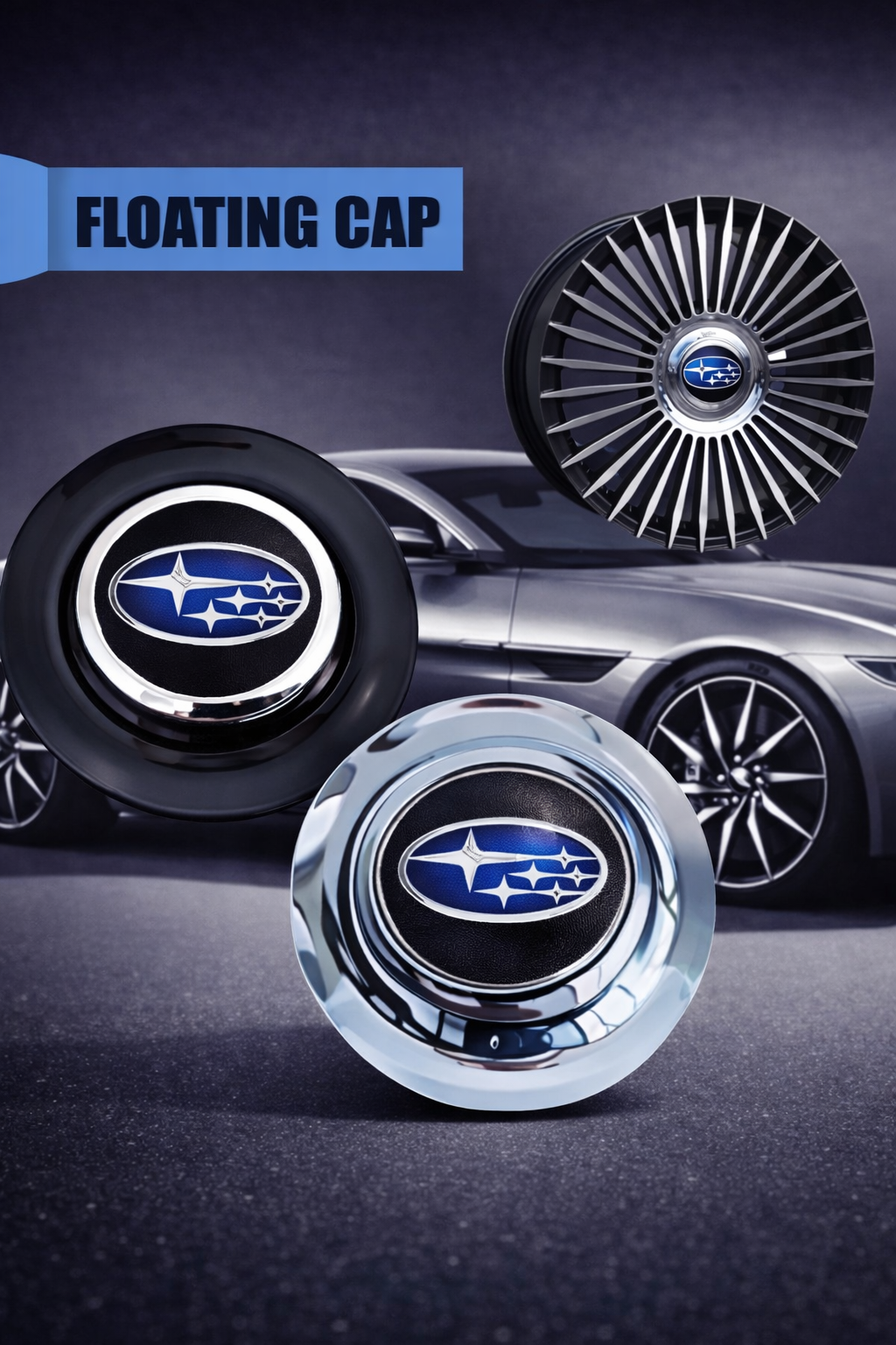 Subaru Floating Center Cap