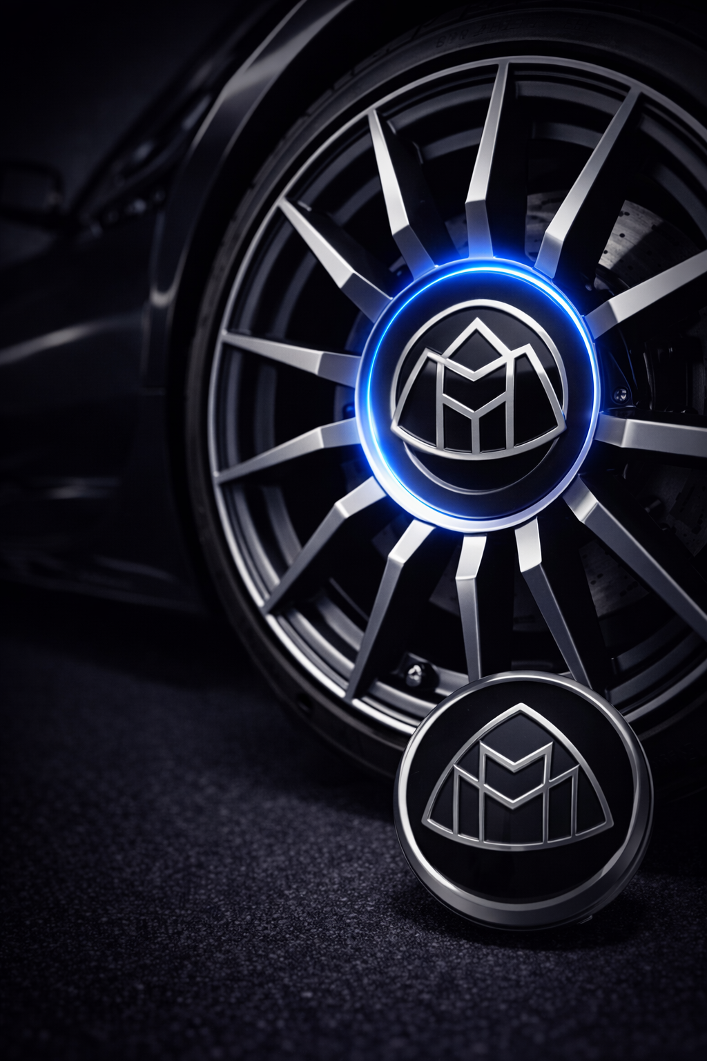 Maybach 2 Floating Center Caps