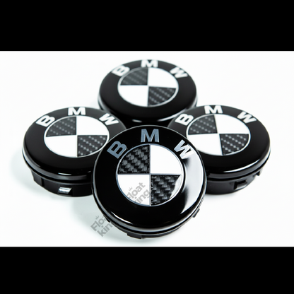 BMW Carbon Fiber Floating Center Caps  - 56mm