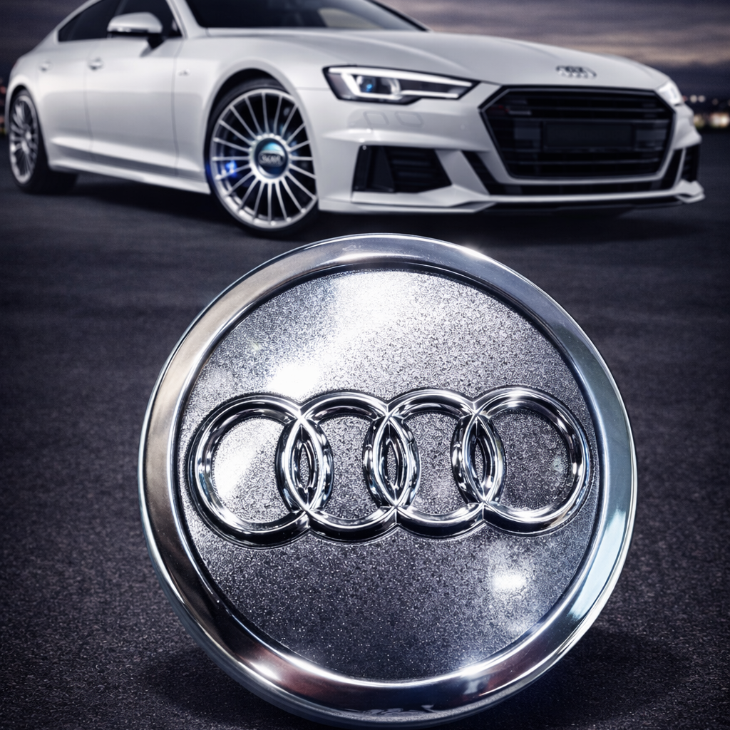 Audi 2 Stock Floating Center Caps