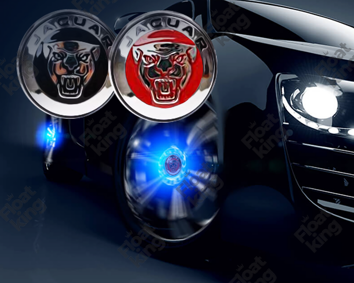 Jaguar Floating Center Caps – 59mm - How it looks on Wheels