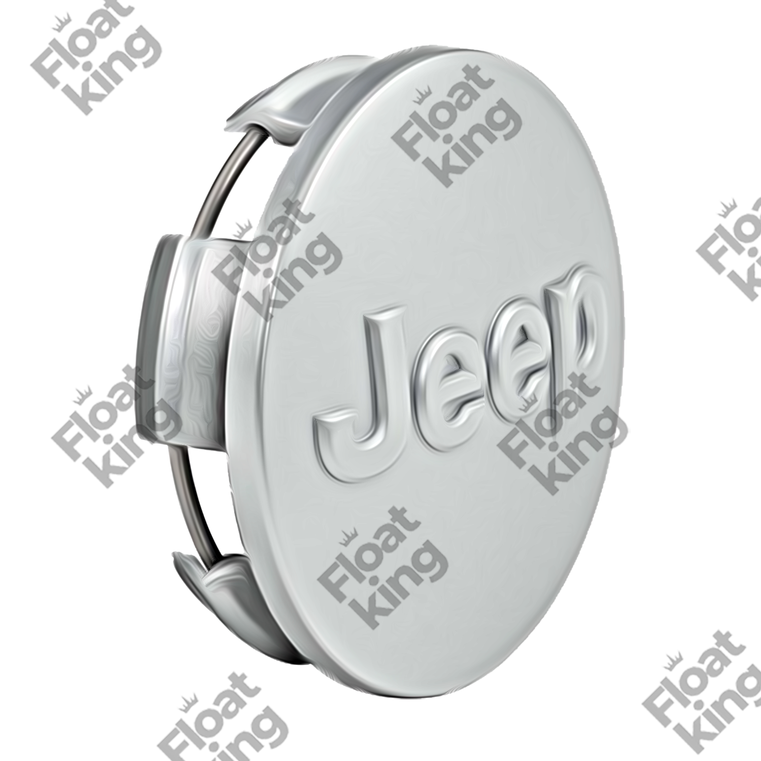 Jeep Floating Center Caps – 60mm - 1 Cap Side View