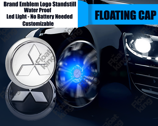 Mitsubishi Stock Floating Center Caps - How it looks on Wheels