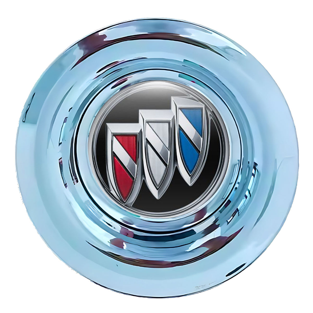 Buick Black Floating Center Caps Polished