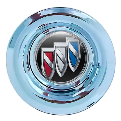 Buick Black Floating Center Caps Polished