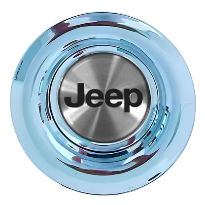 Jeep Silver Floating Center Caps Polished